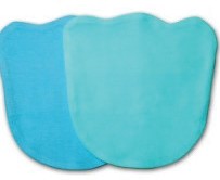 Комплект наволочек (2 шт) для подушки для новорожденных, цвет голубой/бирюза (100% хлопок)