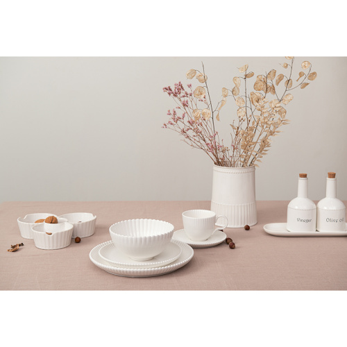 Набор из двух тарелок белого цвета из коллекции kitchen spirit фото 8