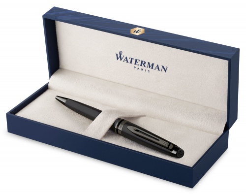 Waterman Expert - Metallic Black RT, шариковая ручка, M фото 4