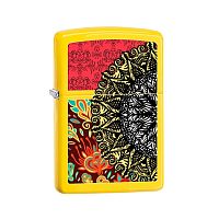 Зажигалка ZIPPO Classic с покрытием Lemon™, латунь/сталь, жёлтая, матовая, 36x12x56 мм, 28850