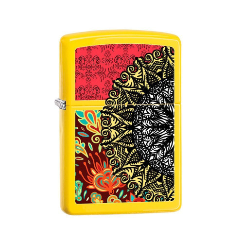 Зажигалка ZIPPO Classic с покрытием Lemon™, латунь/сталь, жёлтая, матовая, 36x12x56 мм, 28850