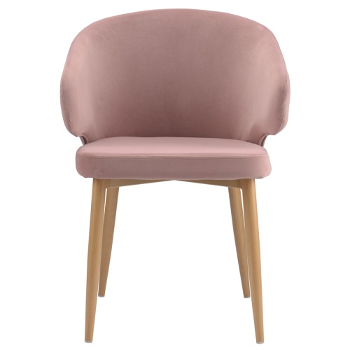 Кресло cecilia, велюр, пудрово-розовое фото 4