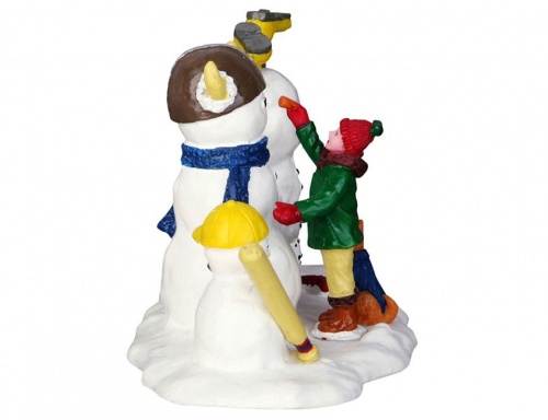 Настольная композиция 'Лепка снеговиков', 14.4х7.8х6.4 см, LEMAX фото 3
