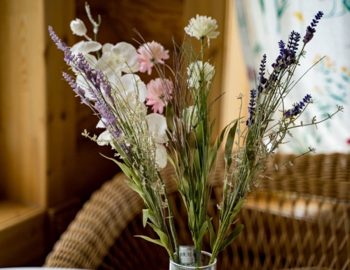 Искусственные цветы "Лавандовый букет", декоративная ветка, пластик, 75 см, Kaemingk фото 4