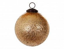 Винтажный ёлочный шар "Рэймунд", стекло, золотой, 10 см, SHISHI
