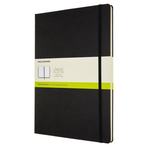 Блокнот Moleskine Classic A4, 192 стр., черный, нелинованный