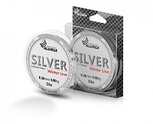 Леска Allvega Silver (50м) 0.20мм (5,00кг) серебристая