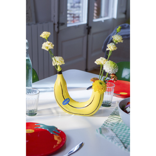 Ваза для цветов banana, 19 см, желтая фото 9