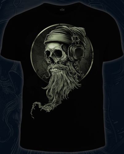Мужская футболка"DJ Skull" фото 3