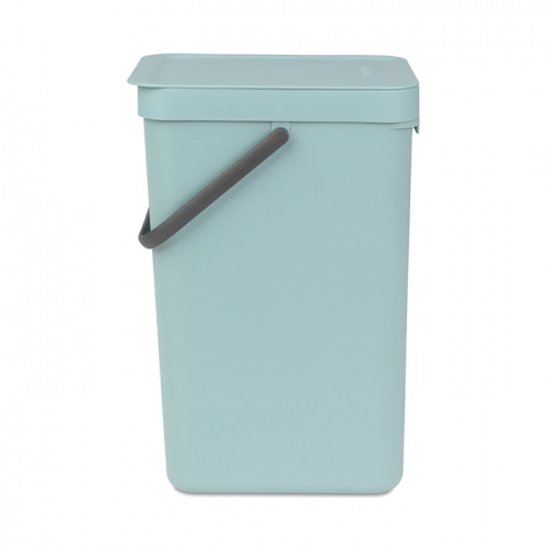 Ведро для мусора Brabantia SORT&GO 16л из пластика, в цветах голубой, серый, белый и жёлтый фото 5