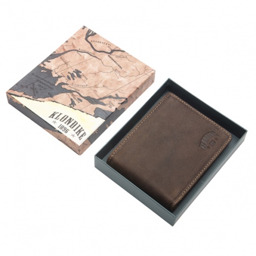 Бумажник Klondike John, коричневый, 11,5x9 см фото 8