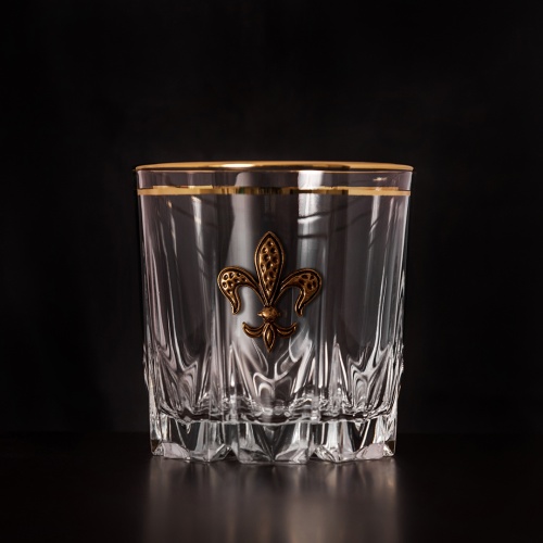 Набор бокалов для виски Карат(золот. обводка) Лилии 4 шт. в пейсли фото 4