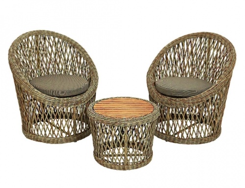 Комплект дачной мебели "Фес" (2 кресла, столик), искусственный ротанг, Kaemingk фото 3