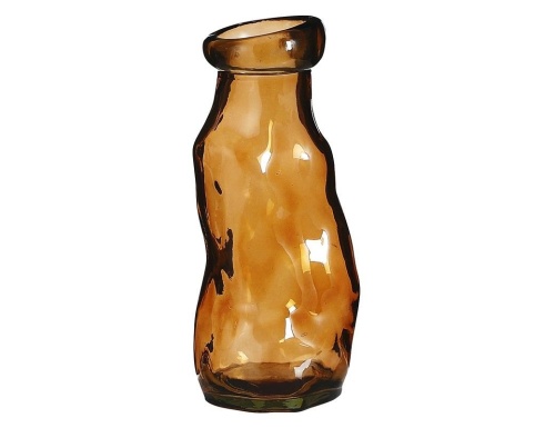 Стеклянная ваза КРИСТИ, коричневая, 25 см, Edelman, Mica