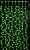 Световой дождь 2.5*1.5 м, 625 зеленых микроламп, прозрачный ПВХ, соединяемый, IP20, SNOWHOUSE