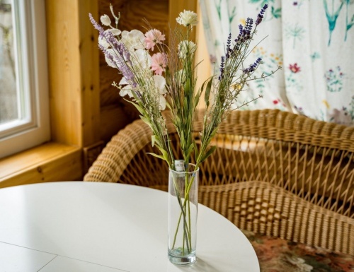 Искусственные цветы "Лавандовый букет", декоративная ветка, пластик, 75 см, Kaemingk фото 3