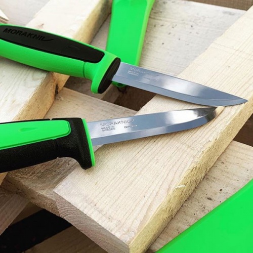 Нож Morakniv Basic 511 2019 Edition углеродистая сталь, черный/зеленый фото 2