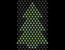 Световая декорация сетка "Елочка" 360 зеленых и белых LED огней 1,65х2,2 м, SNOWHOUSE