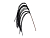 Декоративная ветка ПЬЮМЭ, искусственные перья, чёрная, 130 см, Koopman International