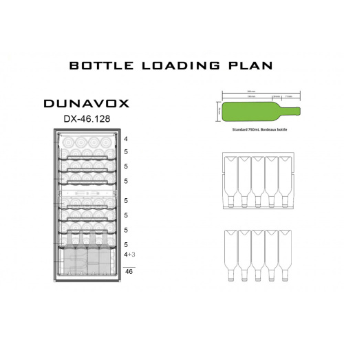 Винный шкаф Dunavox DX-46.128DK фото 4