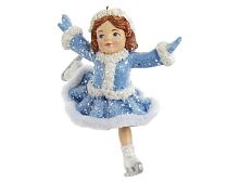 Ёлочная игрушка "Маленькая фигуристка", полистоун, 11.5 см, Kurts Adler