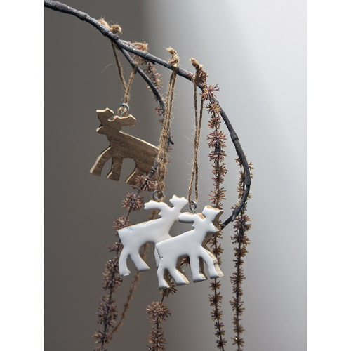 Набор елочных украшений santa reindeers из коллекции new year essential, 3 шт. фото 7