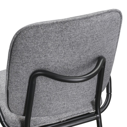 Набор из 2 стульев ror, double frame, рогожка, черный /серый фото 4