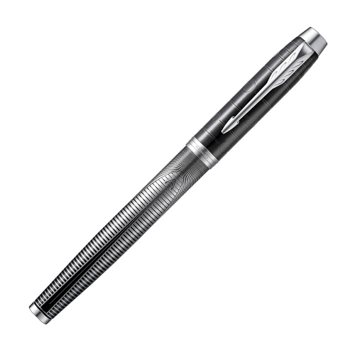 Parker IM SE - Metallic Pursuit RB, ручка-роллер, F, BLK фото 3