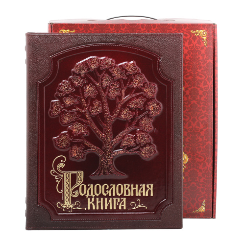 Родословная книга Изысканная с росписью в картонной коробке