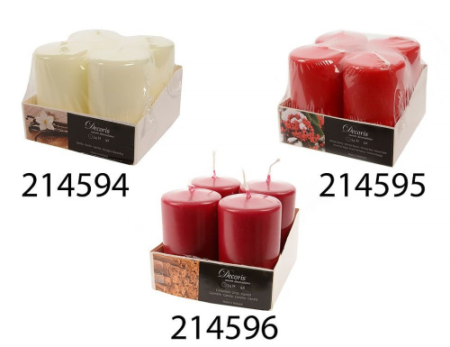 Набор ароматических свечей-столбиков, 5х8 см (упаковка 4 шт.), Kaemingk фото 2