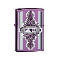 Зажигалка ZIPPO Classic с покрытием Abyss™, латунь/сталь, сиреневая, глянцевая, 36x12x56 мм, 28866