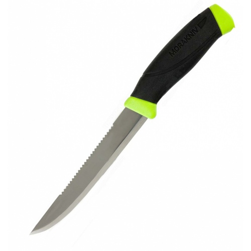 Нож Morakniv Fishing Comfort Scaler 150, нержавеющая сталь, черный/зеленый фото 2
