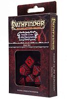 Набор кубиков Pathfinder "Wrath of the Righteous" для RPG, черно-красный