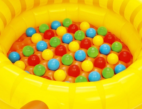 Надувной сухой бассейн с мячами Лев, 111x98x62 см, от 2 лет, BestWay, фото 4
