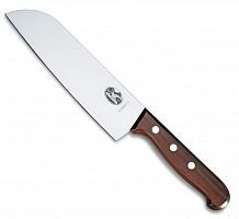 Нож Victorinox сантоку, лезвие 17 см, дерево, GB, 6.8500.17G