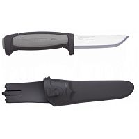 Нож Morakniv Robust, углеродистая сталь, черный/серый