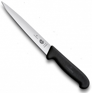 Нож Victorinox филейный, лезвие 16 см, черный
