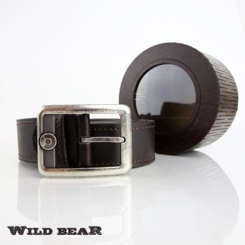 Ремень WILD BEAR RM-006f Brown Premium (130 см)