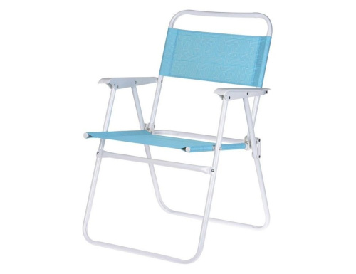 Складное пляжное кресло LUX COMFORT, полиэстер 600D, металл, голубое, 50х54х79 см, Koopman International фото 2