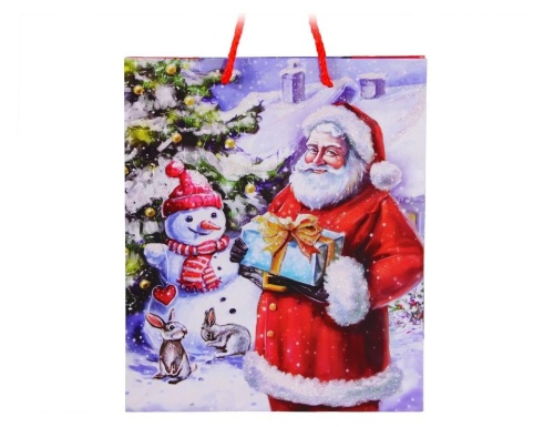 Подарочный пакет БАББО НАТАЛЕ (со снеговичком), Due Esse Christmas фото 2