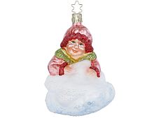 Ёлочная игрушка БАБУШКА КРАСНОЙ ШАПОЧКИ, стекло, 13 см, Inge Glas