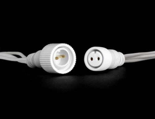 Светодиодная бахрома Legoled 3.2*0.9 м, 168 холодных LED-огней, холодное мерцание, белый КАУЧУК, соединяемая, IP65, BEAUTY LED фото 4