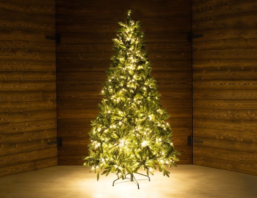 Искусственная елка с лампочками Барокко Премиум 180 см, теплые белые LED, ЛИТАЯ + ПВХ, GREEN TREES в интернет-магазине VsemPodarok.com