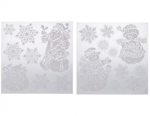 Наклейки для декорирования окон "Снежный праздник", 28х38 см, разные модели, Koopman International фото 2