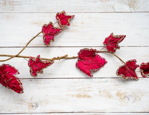 Гирлянда "Кленовые листья", красная, 110 см, Kaemingk фото 3
