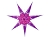 Подвесная звезда-плафон СИРИ (фиолетовая), 70 см, белый кабель, цоколь Е14, STAR trading