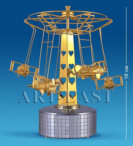 AR-4161 Фигурка музыкальная «Карусель с самолетами» (Юнион)