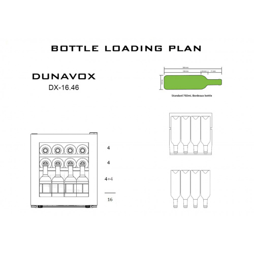 Винный шкаф Dunavox DX-16.46K фото 6