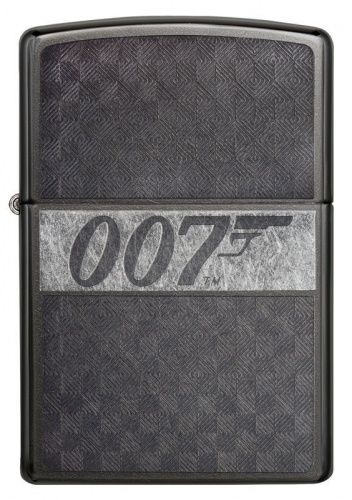Зажигалка ZIPPO James Bond с покрытием Black Ice®, латунь/сталь, чёрная, глянцевая, 36x12x56 мм, 29564 фото 2