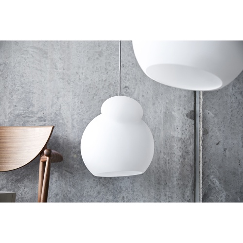 Лампа подвесная air, 25,5хD22 см, белое опаловое стекло фото 5